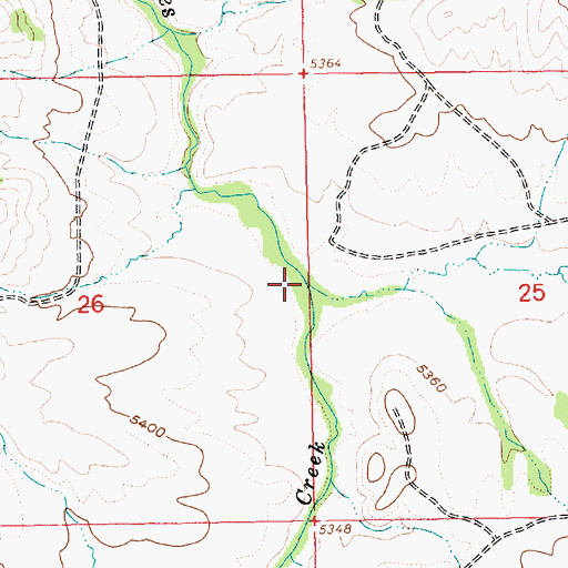 Topographic Map of Big Springs Creek, ID