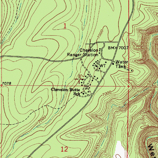 Topographic Map of Duke City Logging Camp, AZ