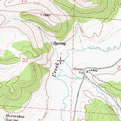 Topographic Map of Birch Creek, ID