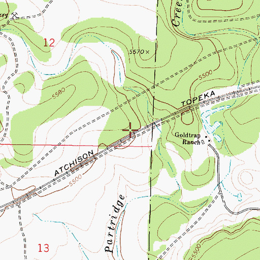 Topographic Map of Eagle Nest Railroad Station, AZ