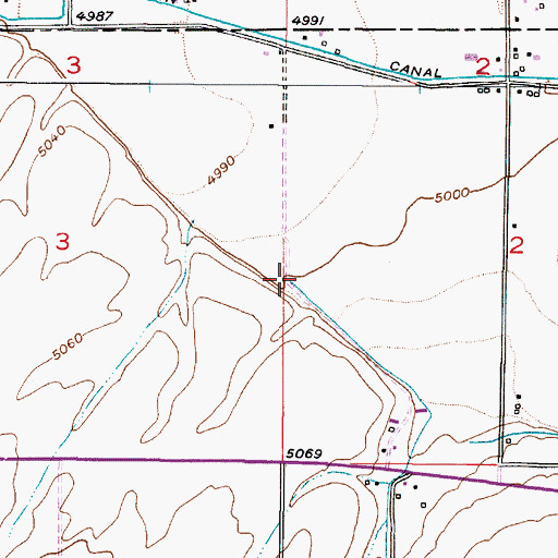 Topographic Map of Birch Creek, ID