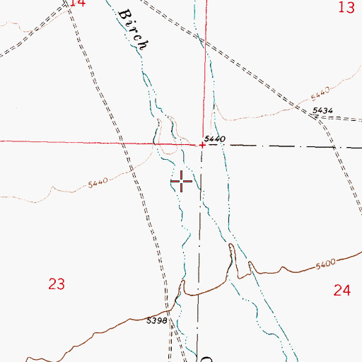 Topographic Map of Birch Creek Valley, ID