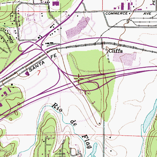 Topographic Map of East Flagstaff Interchange, AZ