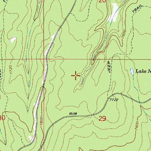 Topographic Map of East Leonard Canyon Creek, AZ