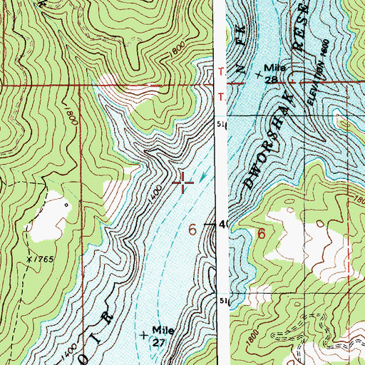 Topographic Map of Bishop Creek, ID