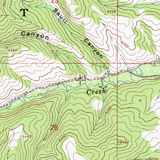 Topographic Map of Black Canyon, ID