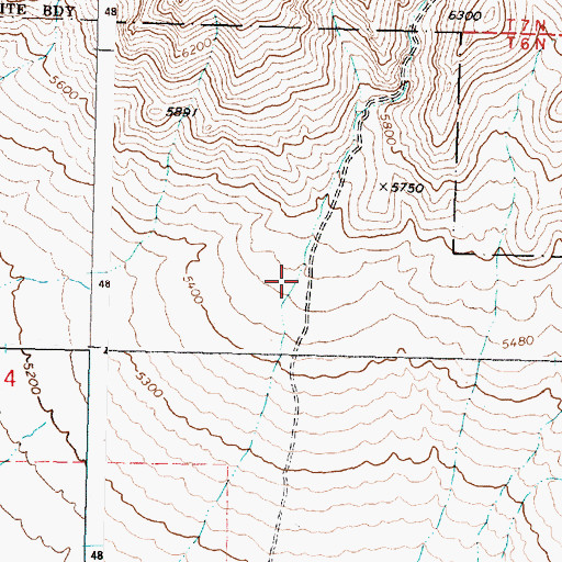 Topographic Map of Black Canyon, ID