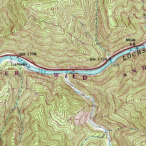 Topographic Map of Black Canyon, ID