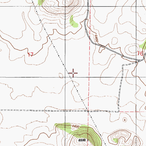 Topographic Map of Blackfoot Lava Field, ID
