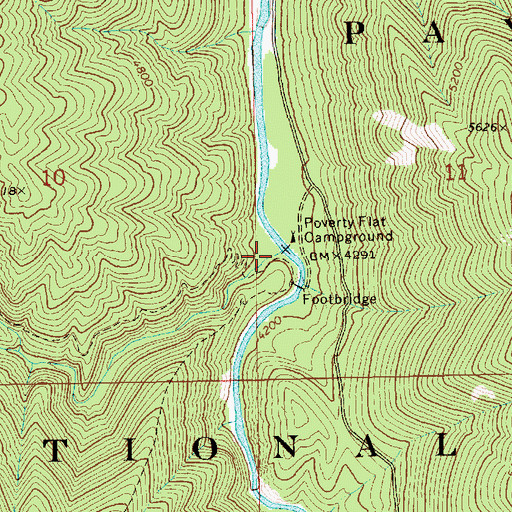 Topographic Map of Blackmare Creek, ID