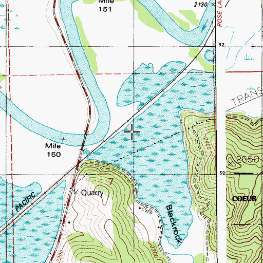 Topographic Map of Blackrock Gulch, ID