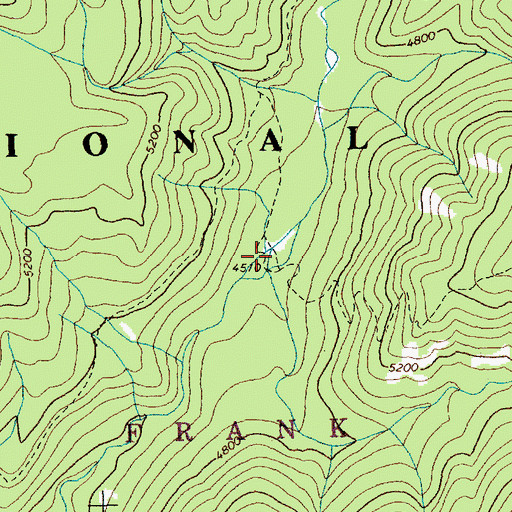 Topographic Map of Bleak Creek, ID