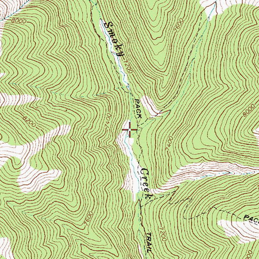 Topographic Map of Blind Canyon, ID