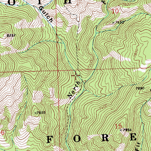 Topographic Map of Blue Clay Gulch, ID