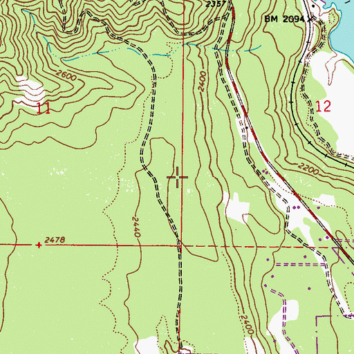 Topographic Map of Bodie Canyon, ID