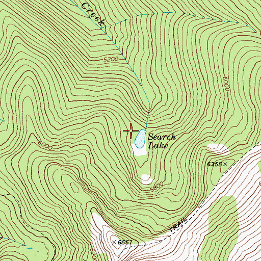Topographic Map of Bog Creek, ID