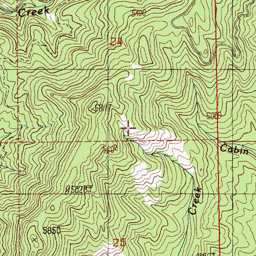 Topographic Map of Boiling Springs Driveway, ID