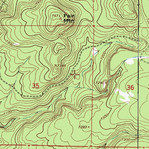 Topographic Map of Franks Tank, AZ