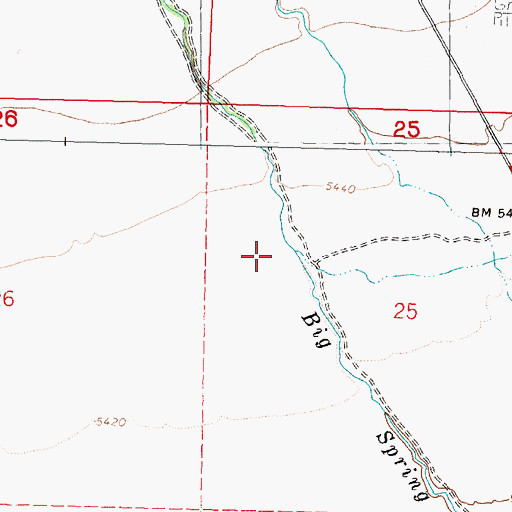 Topographic Map of Boulder Creek, ID