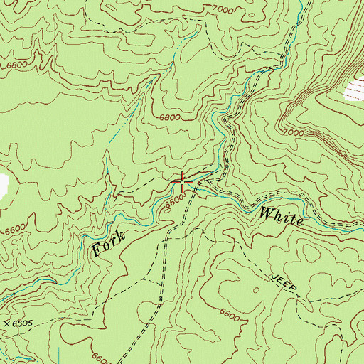 Topographic Map of Deep Creek, AZ