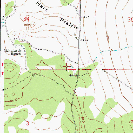 Topographic Map of Galinas Tank, AZ