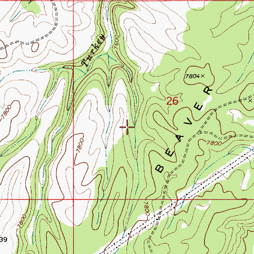 Topographic Map of Gentry Tank, AZ