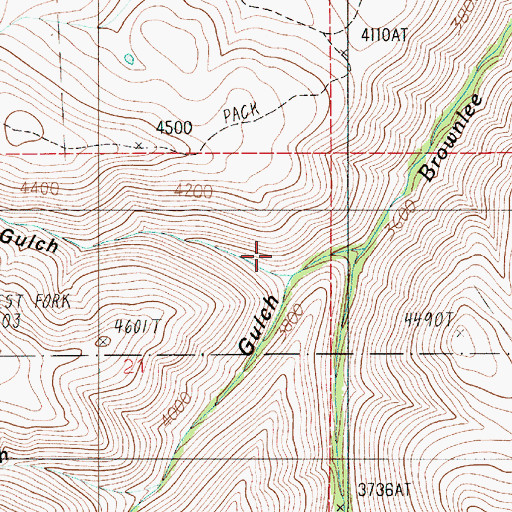 Topographic Map of Box Gulch, ID