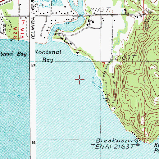Topographic Map of Boyer Slough, ID