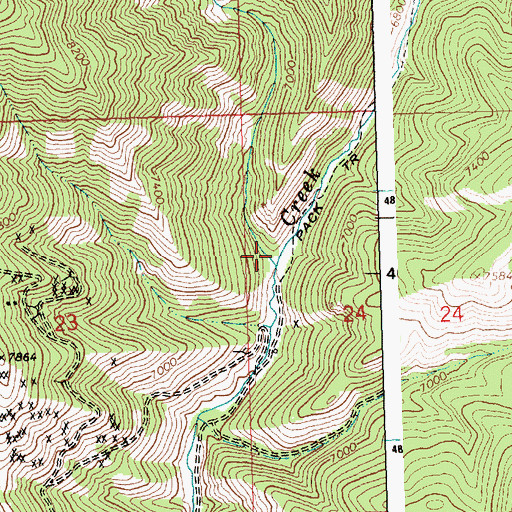 Topographic Map of Boyle Canyon, ID