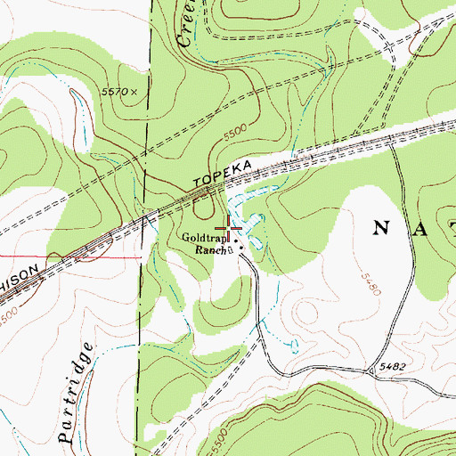 Topographic Map of Goldtrap Tank, AZ