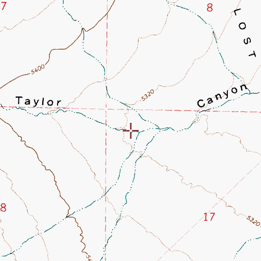 Topographic Map of Briggs Canyon, ID