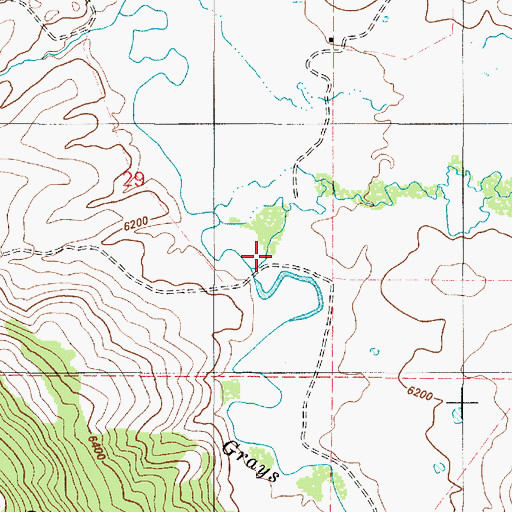Topographic Map of Brockman Creek, ID
