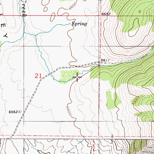 Topographic Map of Browns Canyon, ID