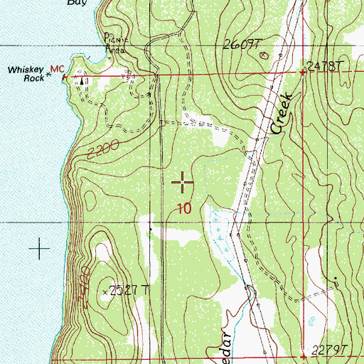 Topographic Map of Brush Creek, ID