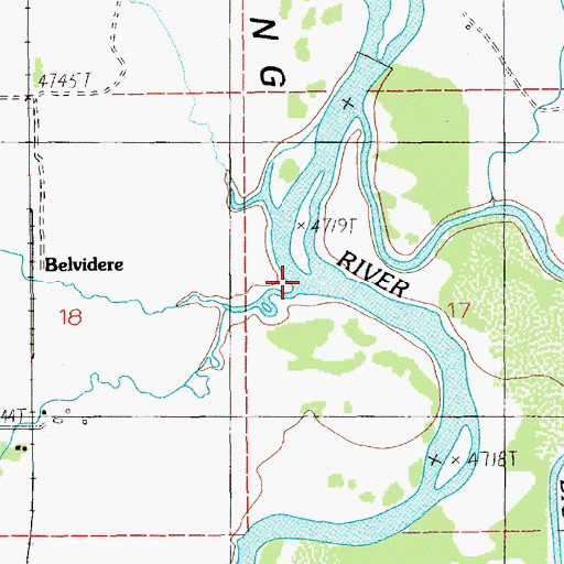 Topographic Map of Brush Creek, ID
