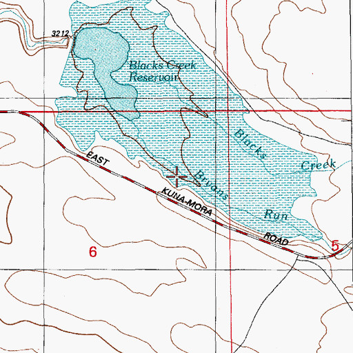 Topographic Map of Bryans Run, ID