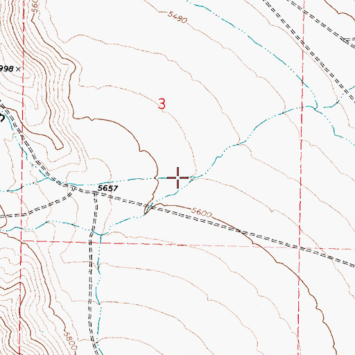 Topographic Map of Buck Canyon, ID