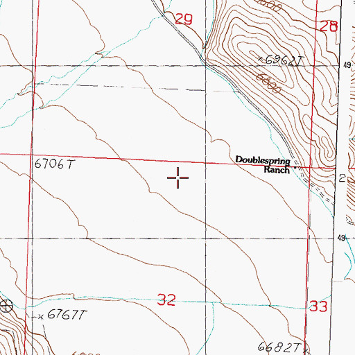Topographic Map of Buck Creek, ID