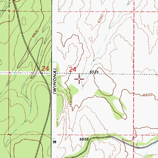 Topographic Map of Home Tank, AZ