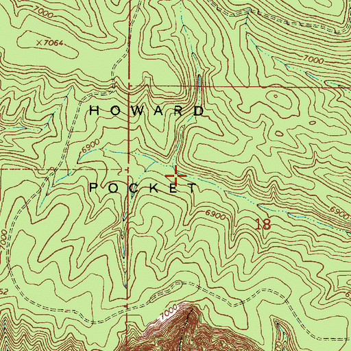 Topographic Map of Howard Pocket Tank, AZ