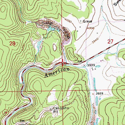 Topographic Map of Buffalo Gulch, ID