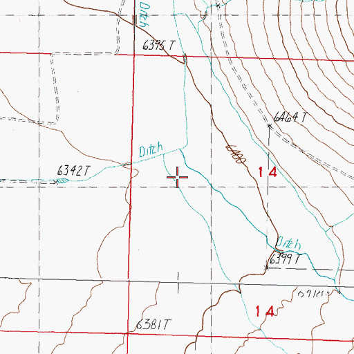 Topographic Map of Bull Creek, ID