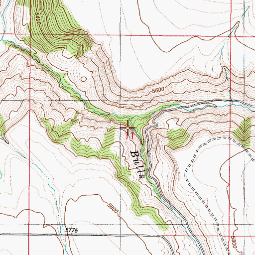 Topographic Map of Bulls Fork, ID