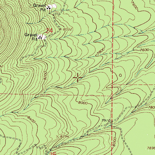 Topographic Map of Jack Smith Spring Number Two, AZ