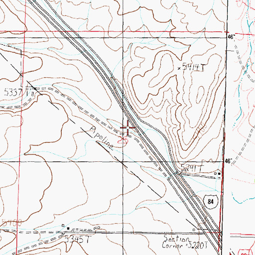 Topographic Map of Burnt Canyon, ID