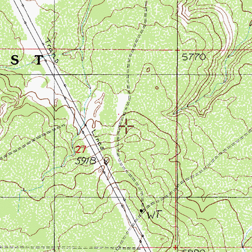 Topographic Map of Juniper Trick Tank, AZ