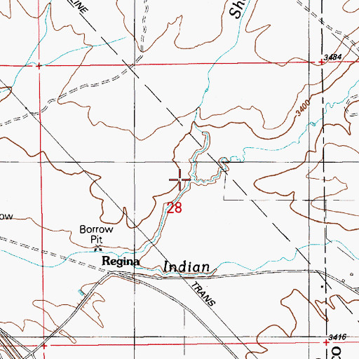 Topographic Map of Caldwell Draw, ID