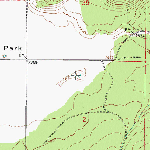 Topographic Map of Kendrick Tank, AZ