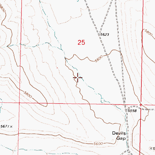 Topographic Map of Campbell Gulch, ID