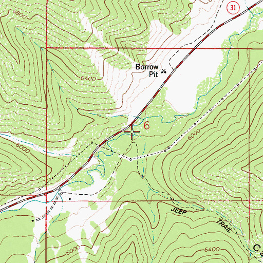 Topographic Map of Canal Canyon, ID